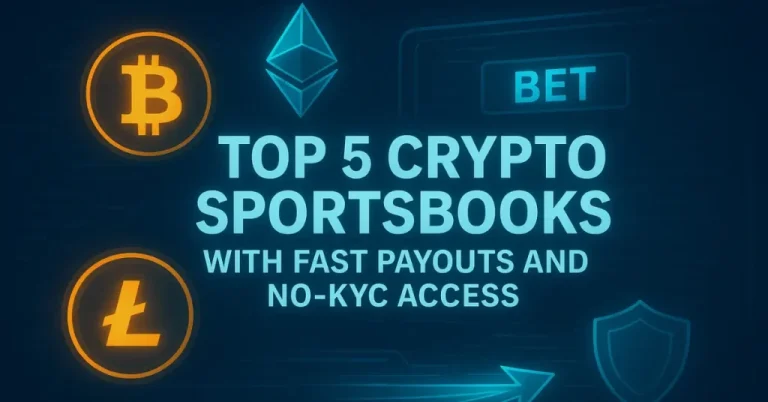 Top 5 Crypto Sportsbooks With Fast Payouts and No-KYC Access